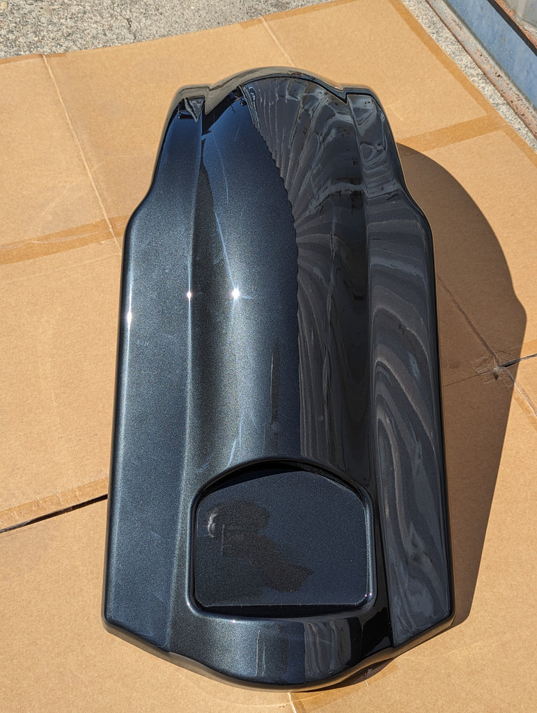 Mutazu Black Pearl Extended Stretched Fender Overlay fits Harley
