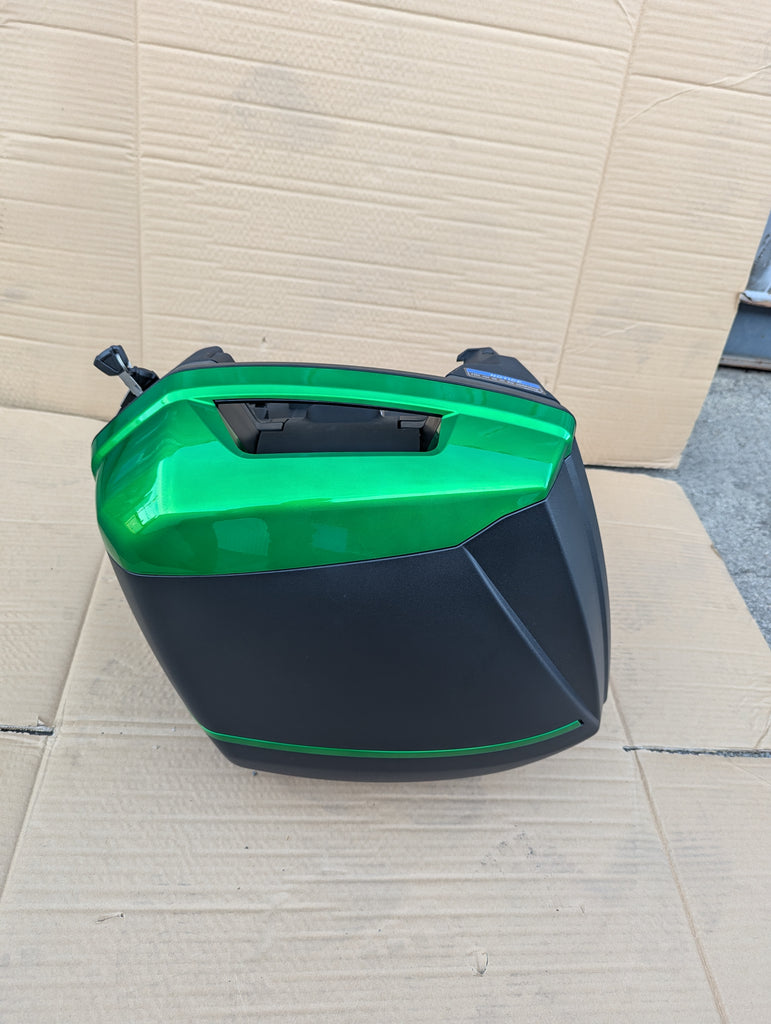 Green Improved 38L saddlebags Paniers for Kawasaki Versys 650