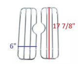 Mutazu Improved Design HL Chrome Top Rails Racks fits HL Universal Saddlebags