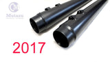 Ver. 2.0 MF-06N-BB 4" Megaphone Slip-On Mufflers for Harley Touring 2017 & Up