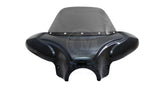 Universal Motorcycle Batwing Fairing w/ Windshield w/ Standard mounting brackets