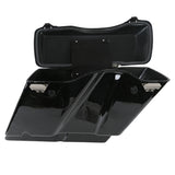 5" Vivid Black Stretched Extended Hard Saddlebags for Harley Touring 1993-2013