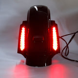 Black Rear CVO Style Fender System W/ light For Harley Touring Electra Glide 2009-2013