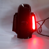 Black Rear CVO Style Fender System W/ light For Harley Touring Electra Glide 2009-2013
