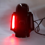 Black Rear CVO Style Fender System W/ light For Harley Touring Electra Glide 2009-2013