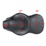 Black Rider Driver Passenger Seat For Harley Touring FLHR FLHX FLTRX FLHTK 14-18 (MT-23)