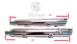 MUTAZU 4" Thunder Slip On Mufflers Exhaust IM-05-CC Indian Chieftain, RoadMaster