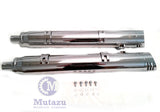 MUTAZU 4" Thunder Slip On Mufflers Exhaust IM-05-CC Indian Chieftain, RoadMaster
