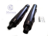 MUTAZU 4" Thunder Slip On IM-05-BB Mufflers Exhaust Indian Chieftain, RoadMaster.