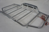 Vivid Black Harley HD Tour pak with Air Wing LED top Rail,liner,light bar