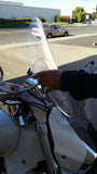 Custom made 22" tall windshield wind shield for Suzuki M109R, clear