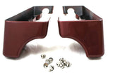 4" CVO Style Fire Red Extensions for 94-2013 H-D Touring Hard bags