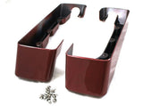 4" CVO Style Fire Red Extensions for 94-2013 H-D Touring Hard bags