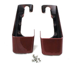 4" CVO Style Fire Red Extensions for 94-2013 H-D Touring Hard bags