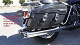 MUTAZU 4" Roaring Series MF-02-CC Slip-On Mufflers Exhaust 1995-2016 Harley Touring