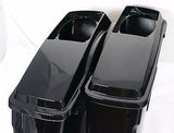 6" x 9" Speaker Lids with 4" Extended Stretched Hard Saddlebags For Harley HD