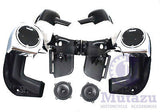 Chrome Face Lower Vented Fairing Kit with 5.25" Speakers (1983-2013)