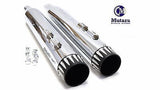 MUTAZU 4" Roaring Series MF-01 Slip-On Mufflers Exhaust 1995-2016 Harley Touring