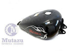 Mutazu Black with Flame Large Gas Tank w petcock & lock set for Honda Rebel 250