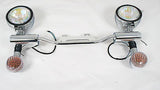 Custom fit Full Size Chrome Metal light bar fit Honda ACE 750 VT750