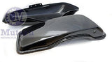 Vivid Black 2 in 1 Extended Hard Saddlebag for 2014 up Harley Touring FLH FLT