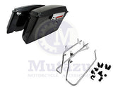 Harley STYLE Saddlebags & Chrome Softail Conversion Brackets for Harley