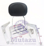 Chrome Sissy Bar Backrest & Luggage Rack for Honda Shadow Aero 750 VT750 04-16