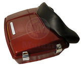 Mutazu Fire Red Chopped Tour Pak fits Harley HD Touring with Premium Hardware
