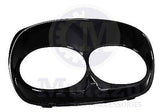 Vivid Black Bad Boy Bezel for Harley Road Glide