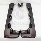 Mutazu Black Cherry Solid Saddlebag Extensions for Harley Touring FLHR FLHT FLTR