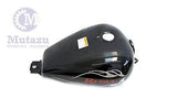 Mutazu Black with Flame Large Gas Tank w petcock & lock set for Honda Rebel 250