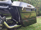 6" Non Tapered Vivid Black Extensions for 94-2013 H-D Touring Hard bags