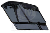 Mutazu Vivid Black Stretched Extended Saddlebags for 2015 2016 Harley FLH FLT