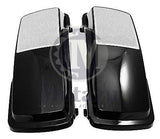 6 x 9 Speaker Lids - Black with Chrome Grills 94-13
