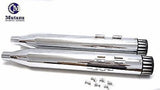 MUTAZU 4" Roaring Series MF-01 Slip-On Mufflers Exhaust 1995-2016 Harley Touring