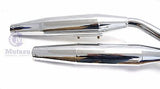 Staggered Dual Exhaust Muffler STOCK One sided for Honda Rebel CMX250 1985-2014