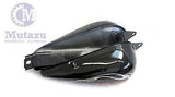 Mutazu Black with Flame Large Gas Tank w petcock & lock set for Honda Rebel 250