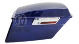 Mutazu Complete Fat Ass Wide Cobalt Blue Hard Saddlebag Fits Harley Touring Road