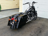 6" Non Tapered Vivid Black Extensions for 94-2013 H-D Touring Hard bags