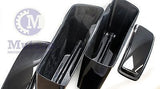 Vivid Black 2 in 1 Extended Hard Saddlebag for 2014 up Harley Touring FLH FLT