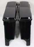 6" x 9" Speaker Lids with 4" Extended Stretched Hard Saddlebags For Harley HD