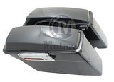 Mutazu Black Pearl Complete Hard Saddlebags for Harley Touring Models FLH FLT