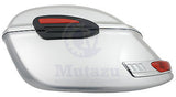 Universal RS Hard Saddlebags - Silver