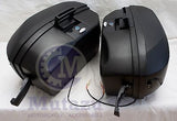 Large Mutazu Universal Detachable Hard Saddlebags in Matte Black