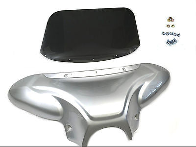 Silver Universal Batwing Fairing with Windshield (Original Style)