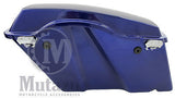 Mutazu Complete Fat Ass Wide Cobalt Blue Hard Saddlebag Fits Harley Touring Road