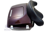 Complete Black Cherry CVO King Tour Pak fits Harley Touring Premium Hardware