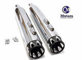 MUTAZU 4" Roaring Series MF-04 Slip-On Mufflers Exhaust 1995-2016 Harley Touring