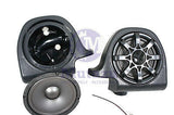 Mutazu 6.5" Speaker Pod Lower Vented Fairing Kit Vivid Black for Harley Touring