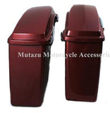 Mutazu Complete Fire Red Stock Hard Saddlebags for Harley Touring FLHR FLTR FLHX